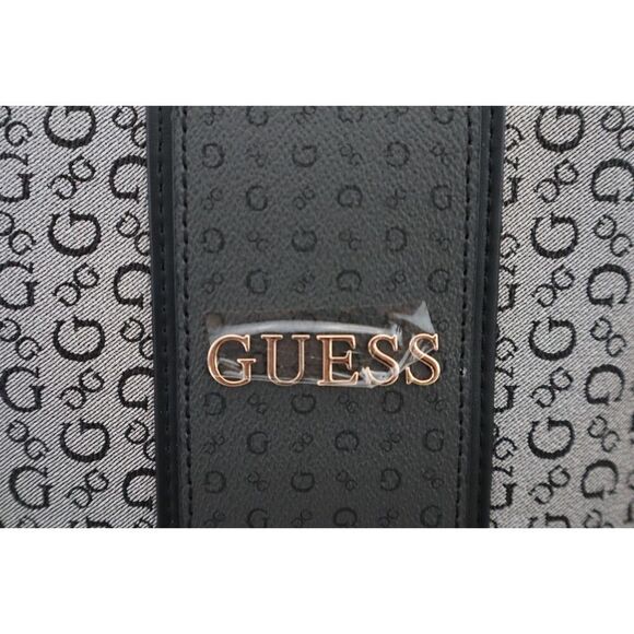 Guess RCS9478081 Black Multi Monogram Suma Travel Insulated Cutout Lunch Tote - Picture 4 of 10